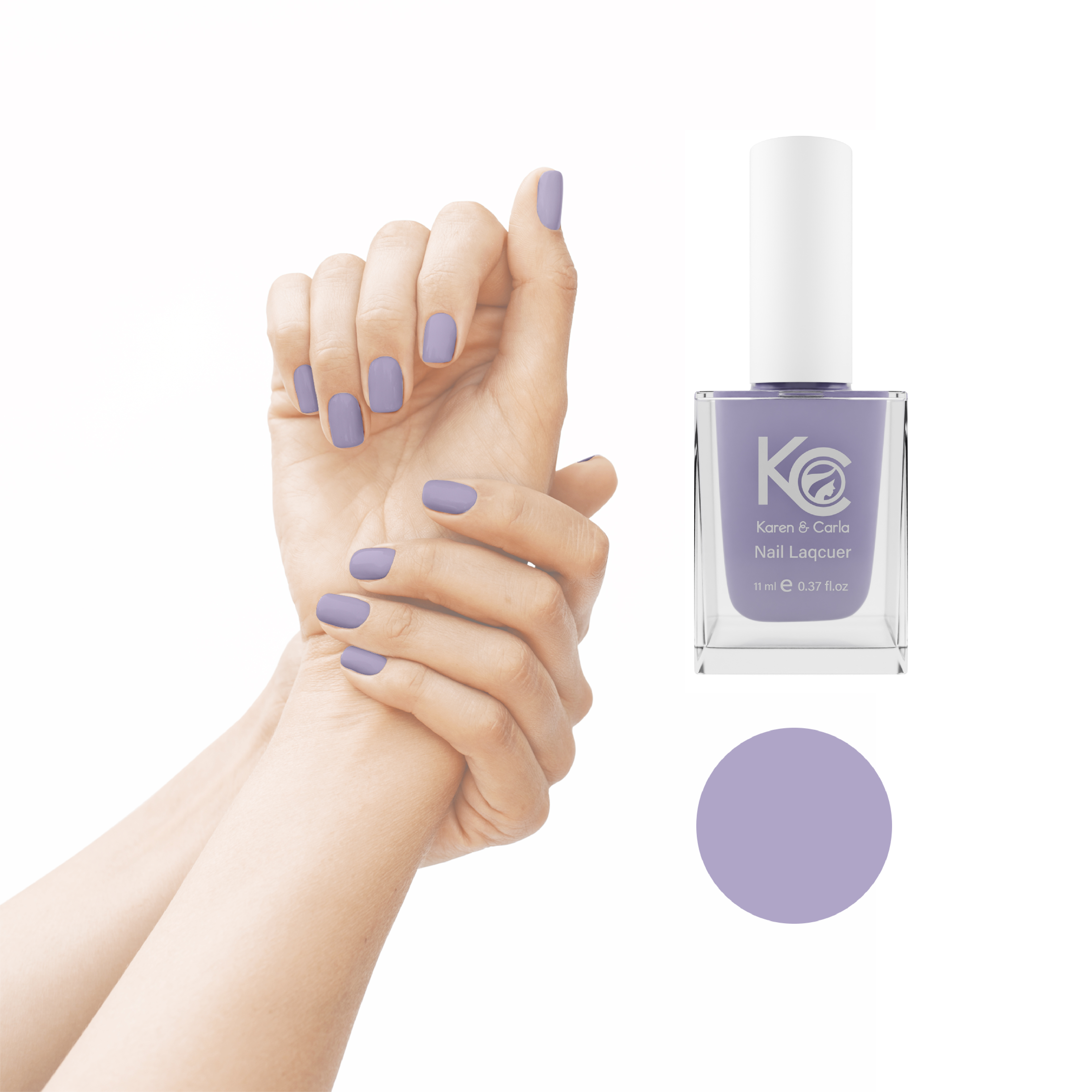 Karen and Carla Nail Lacquer Pastel Purple 102