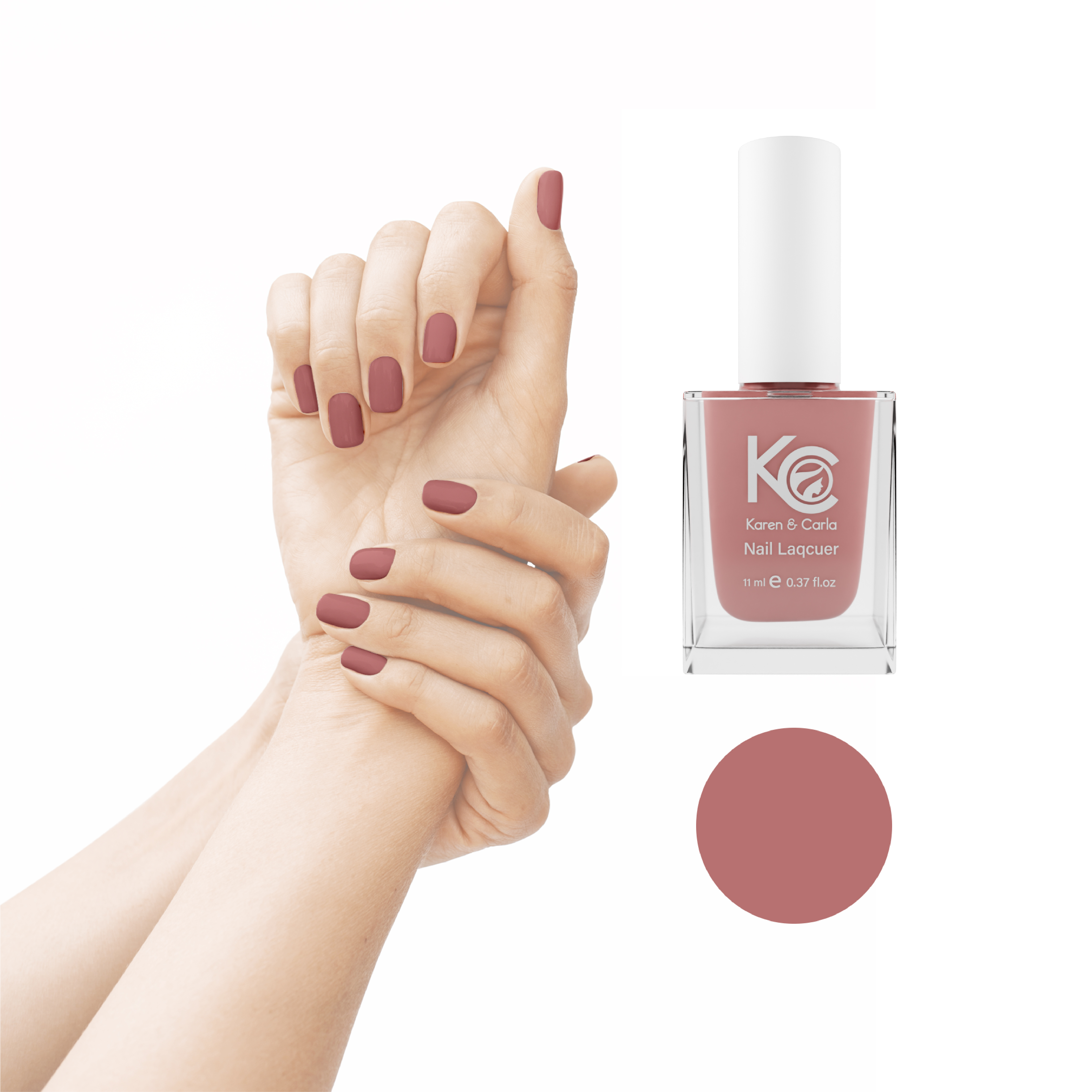 Karen and Carla Nail Lacquer Slow dance 154