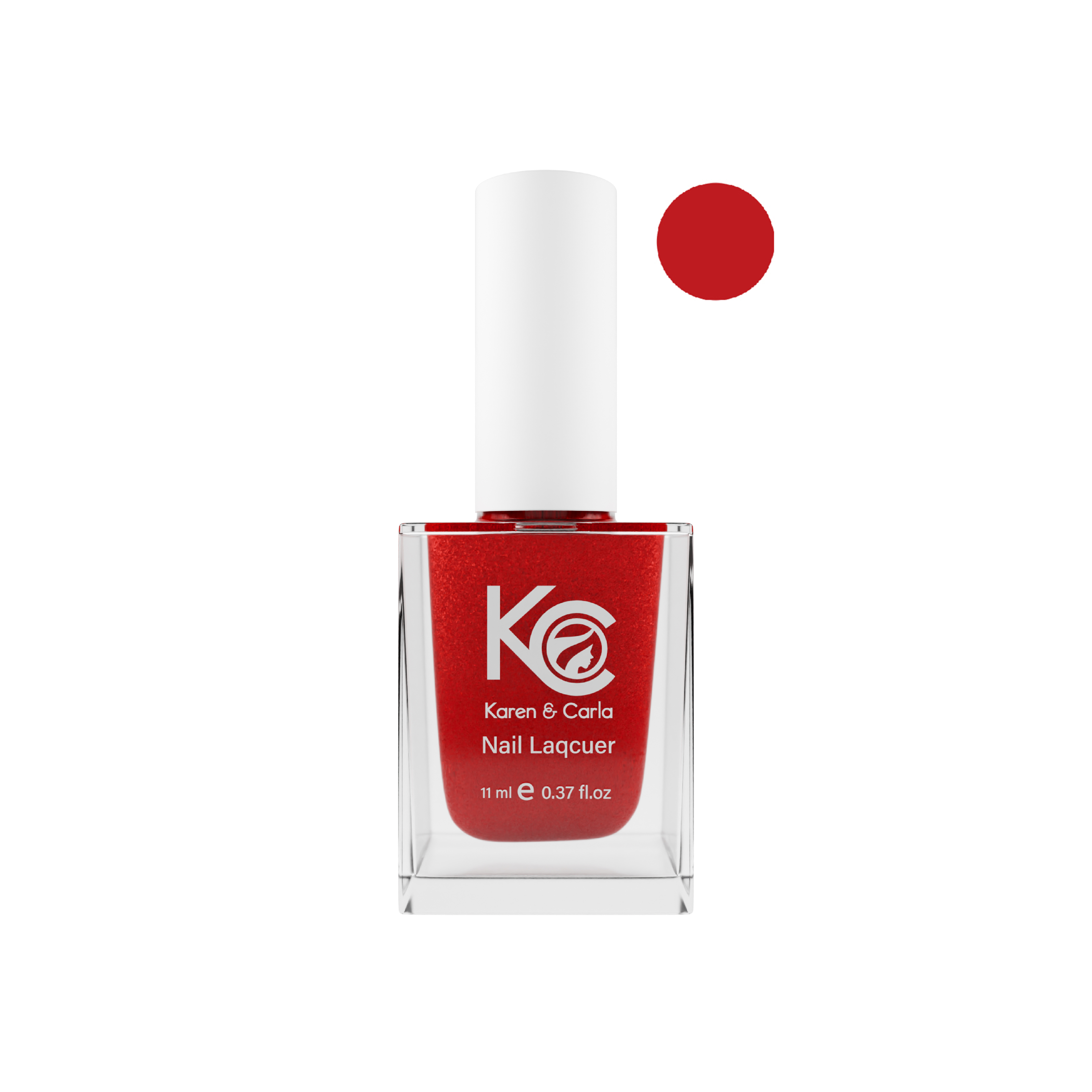 Karen and Carla Nail Lacquer Ferrari Red 146