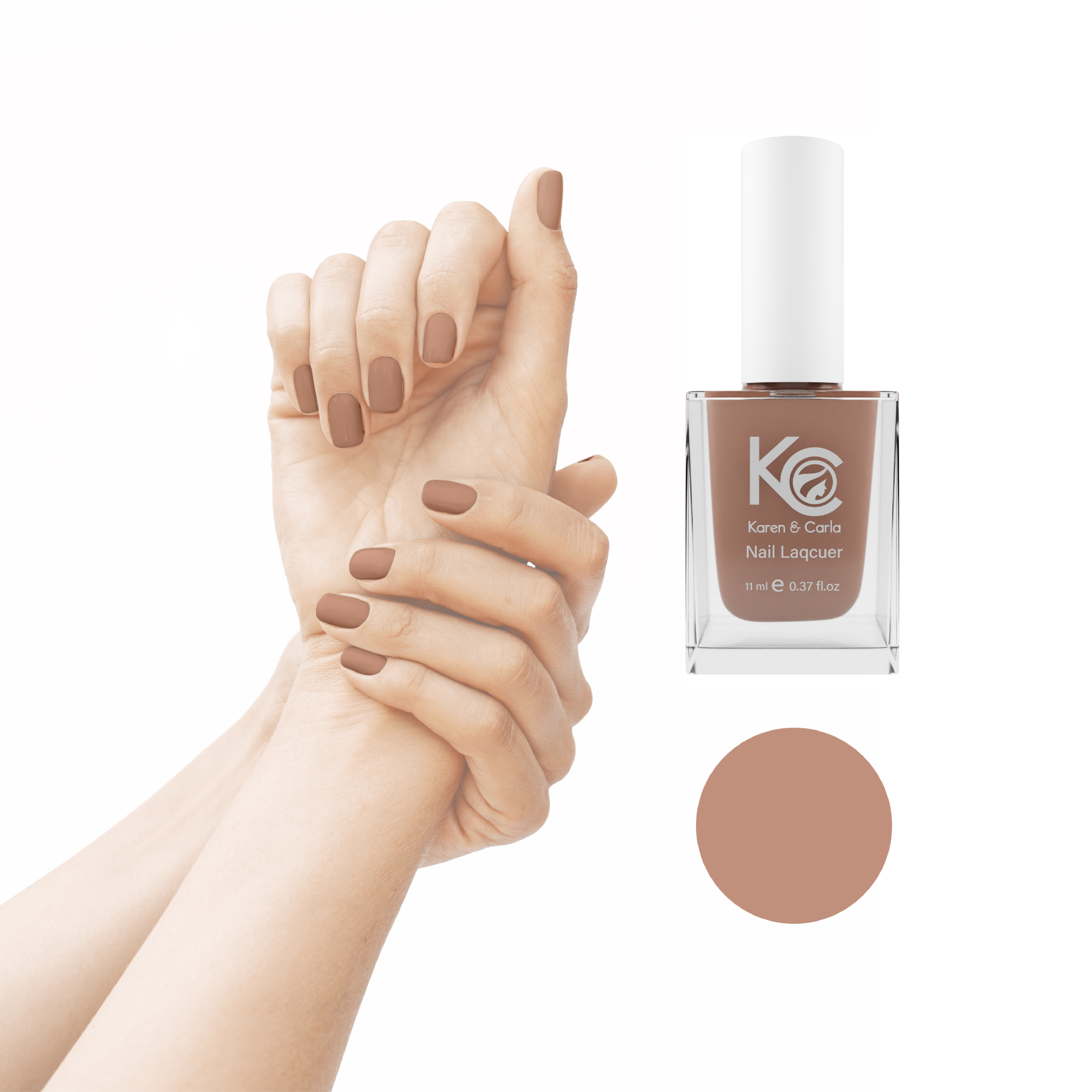 Karen and Carla Nail Lacquer Mocha 104