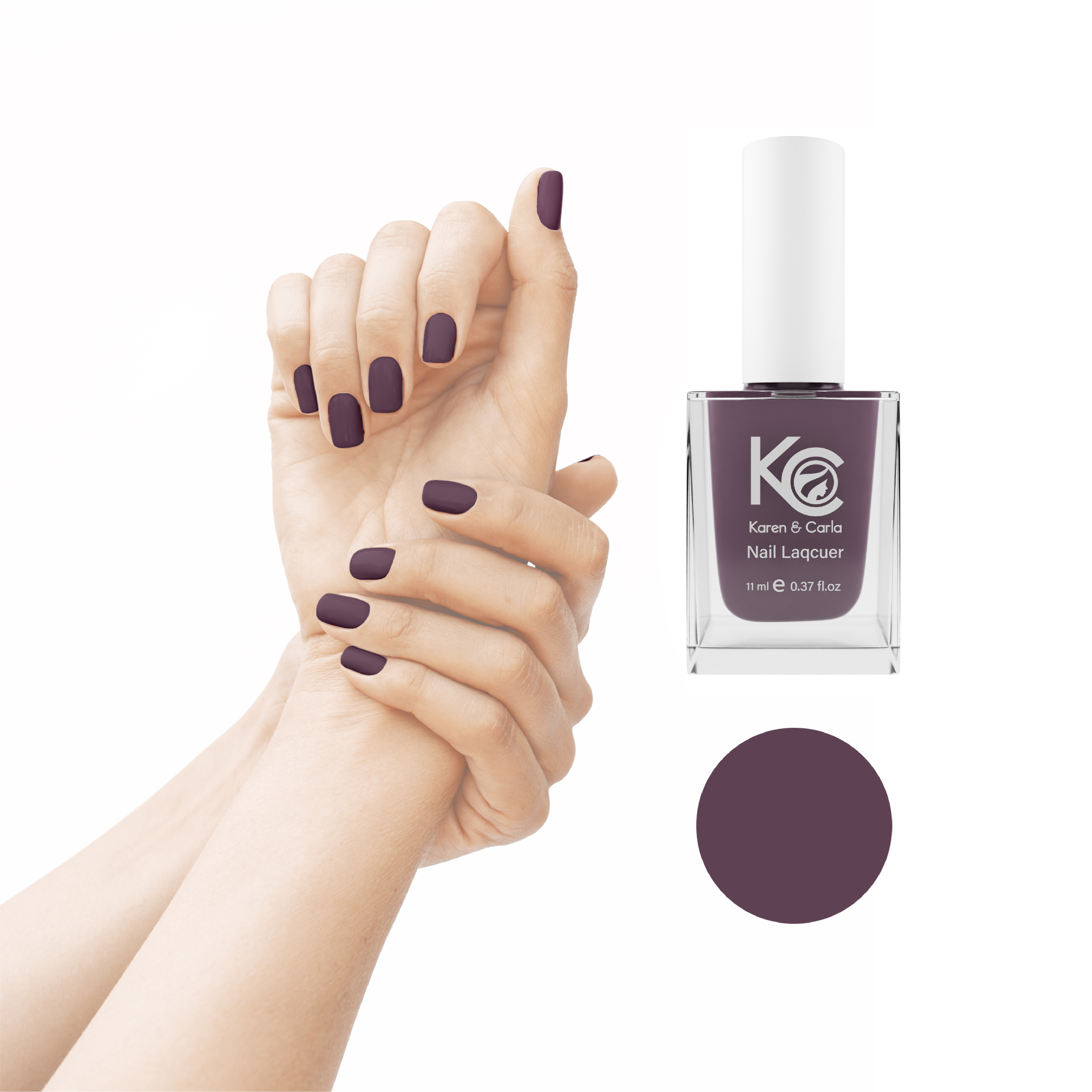 Karen and Carla Nail Lacquer Purple Charm 145