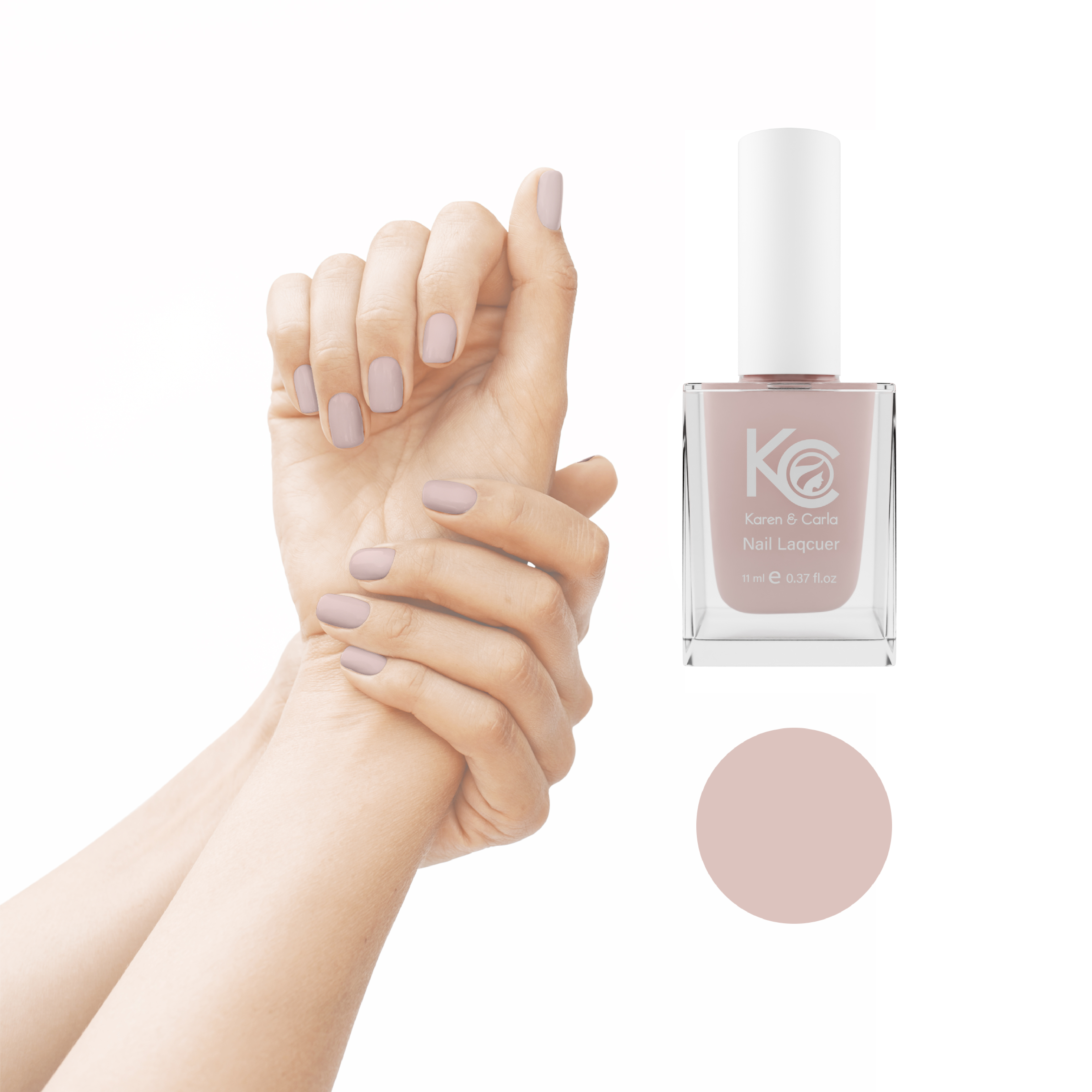 Karen and Carla Nail Lacquer Baby Pink 110