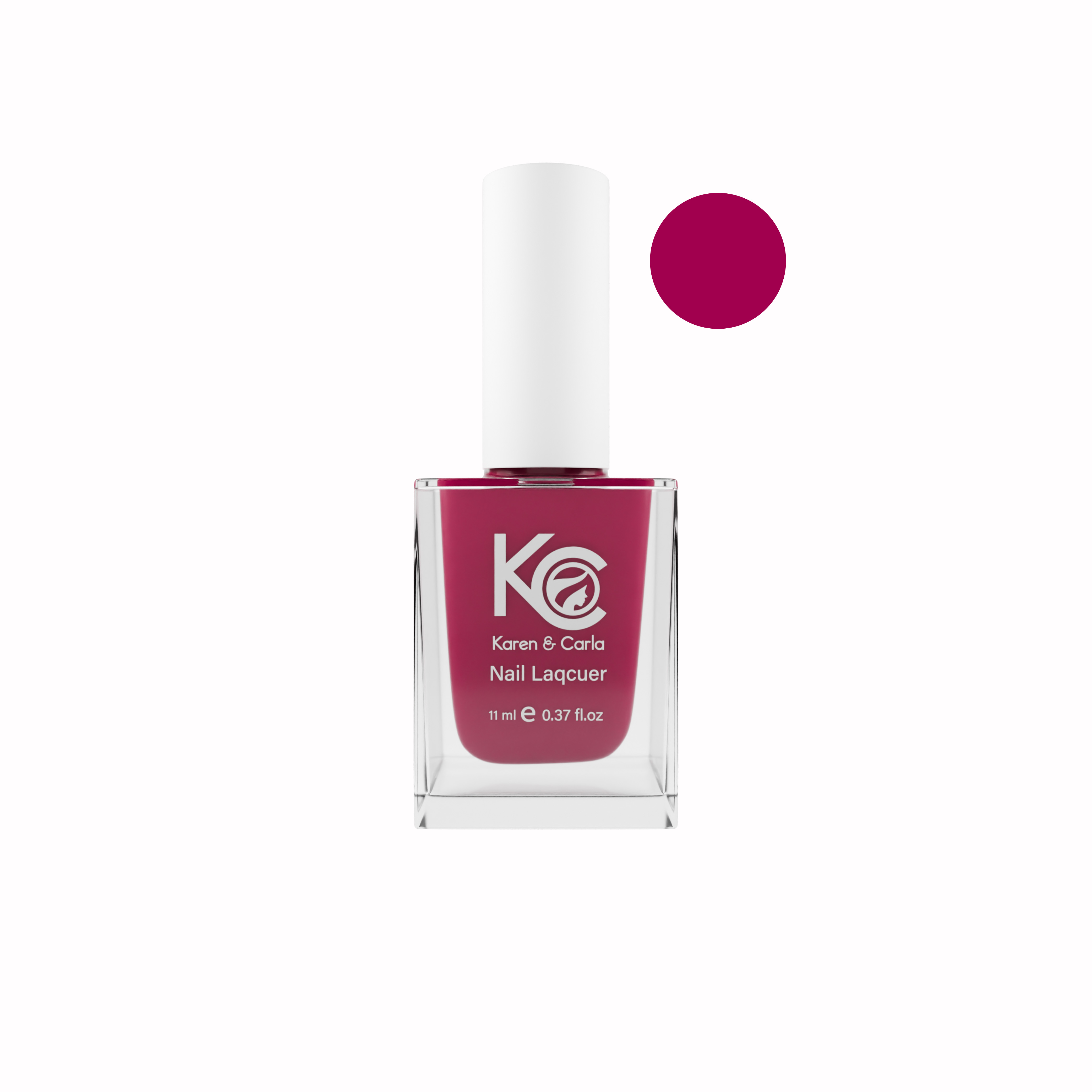 Karen and Carla Nail Lacquer hot pink 158