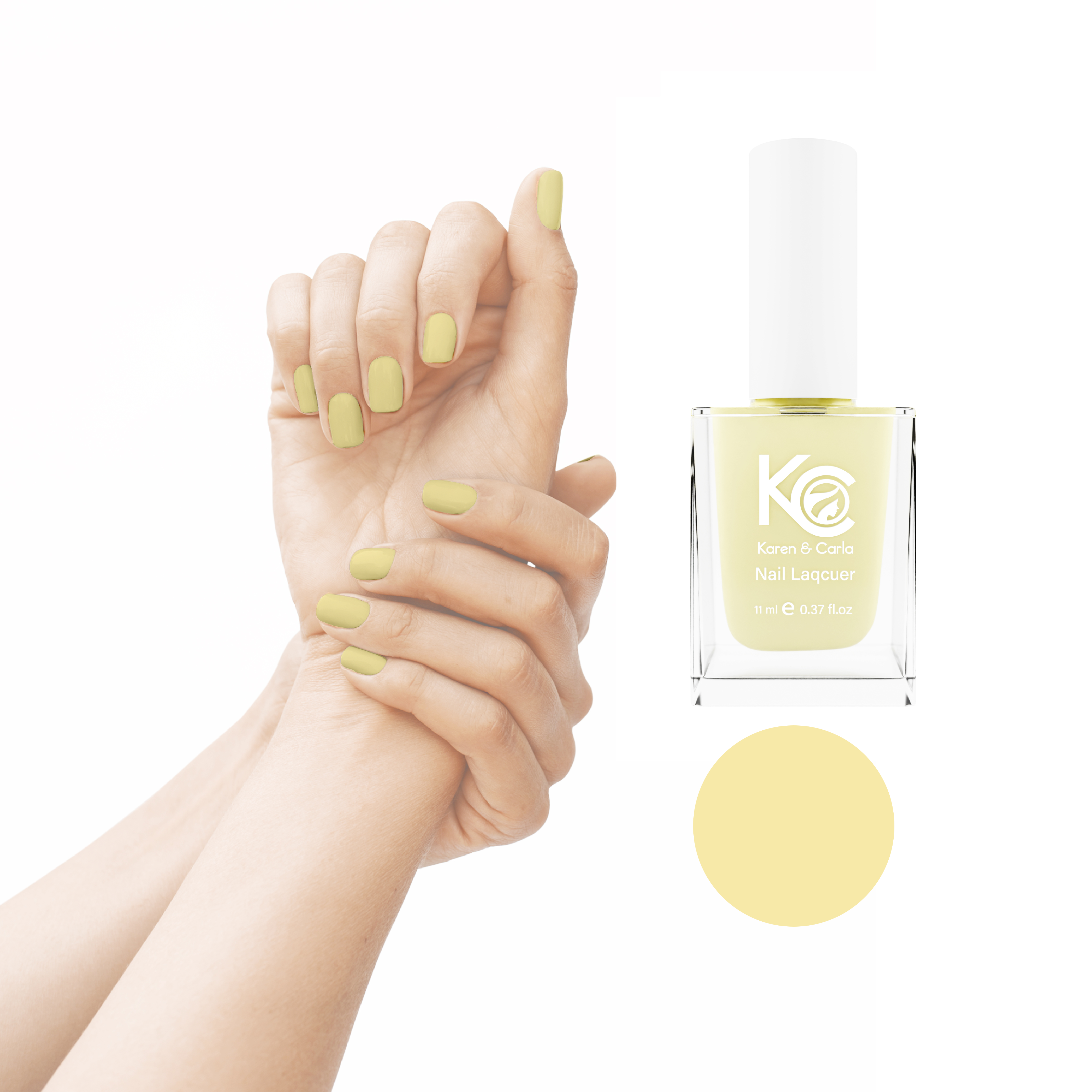 Karen and Carla Nail Lacquer Lemon Sorbet 156