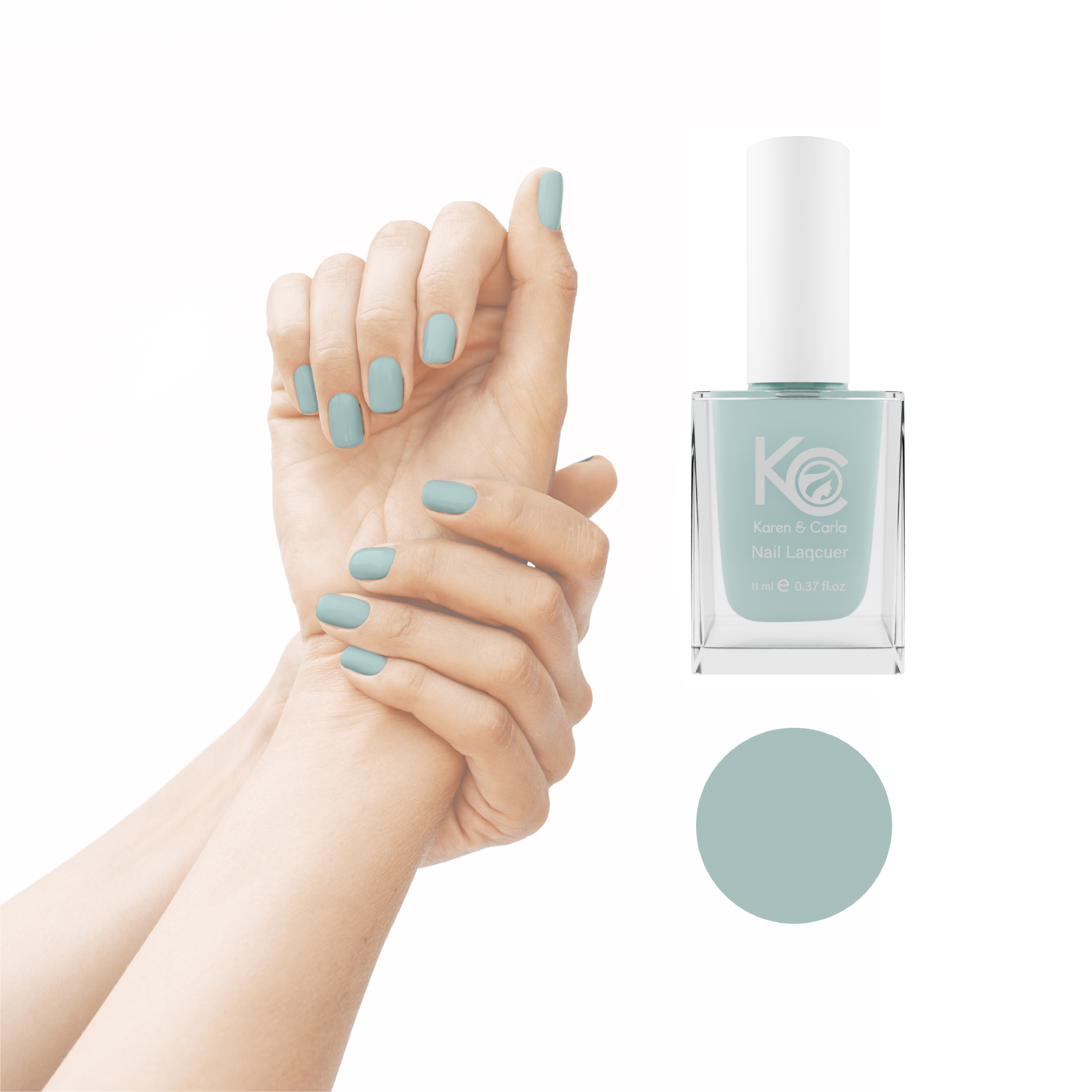 Karen and Carla Nail Lacquer Baby Blue 143