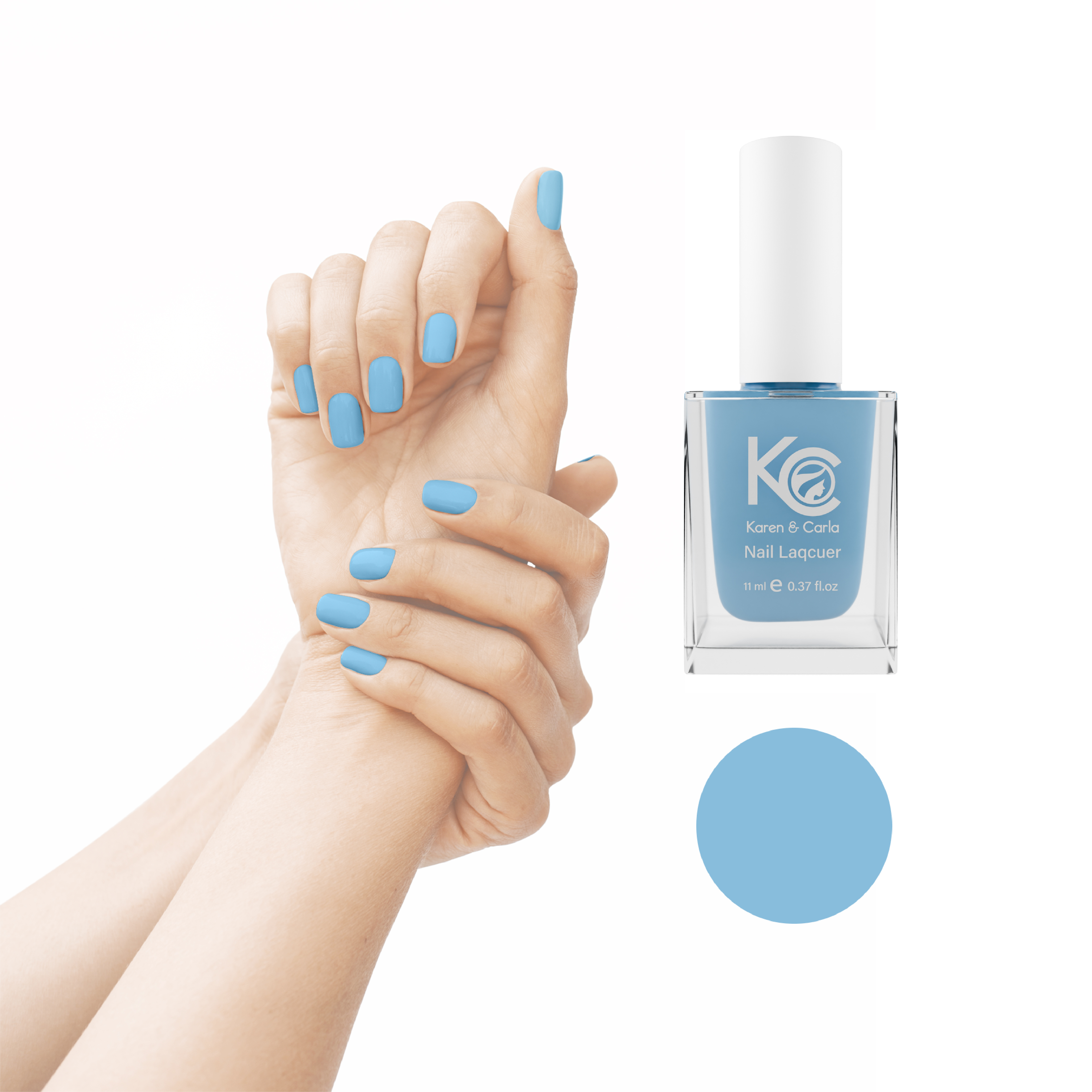 Karen and Carla Nail Lacquer Sky Blue 129