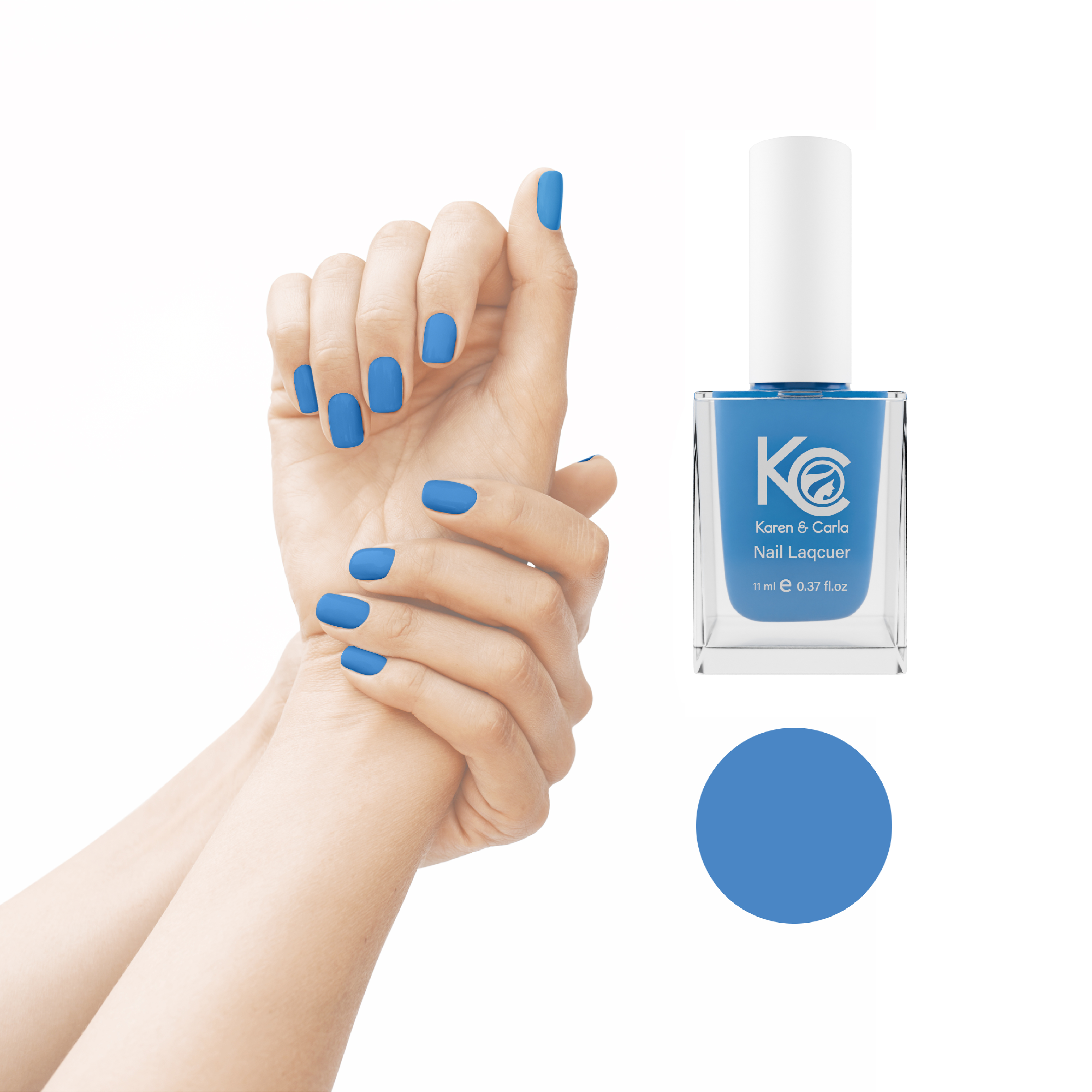 Karen and Carla Nail Lacquer Ocean Blue 141
